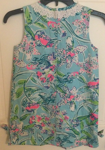 Lilly Pulitzer pre-owned sleeveless coral dress - Style 000693 - Girls Size 8 - Picture 2 of 6