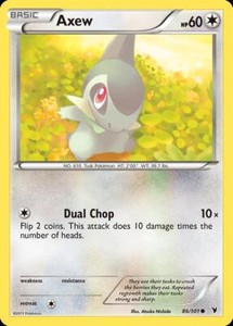 Pokemon Axew 86/109 Noble Victories LP