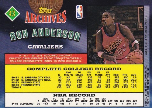 1992-93 Topps Archives BASE U Pick Card Rookie EWING ROBINSON JOHNSON OLAJUWON - Picture 87 of 244