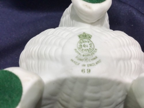 ROYAL WORCESTER NAUTILUS white porcelain SHELL BOWL made in ENGLAND VTG! - Picture 4 of 13