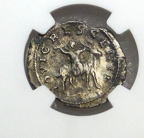 AD 256-258 Roman Empire Valerian II BI Double Denarius NGC VF Just Graded #MC176 - Picture 4 of 4