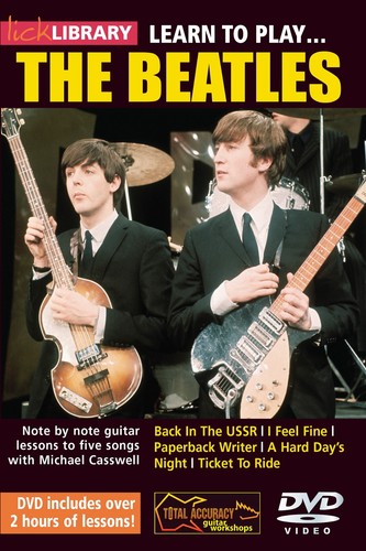 Lick Library LERNEN SIE DIE BEATLES ZU SPIELEN Gitarrenunterricht Video DVD Lennon McCartney - Bild 1 von 1