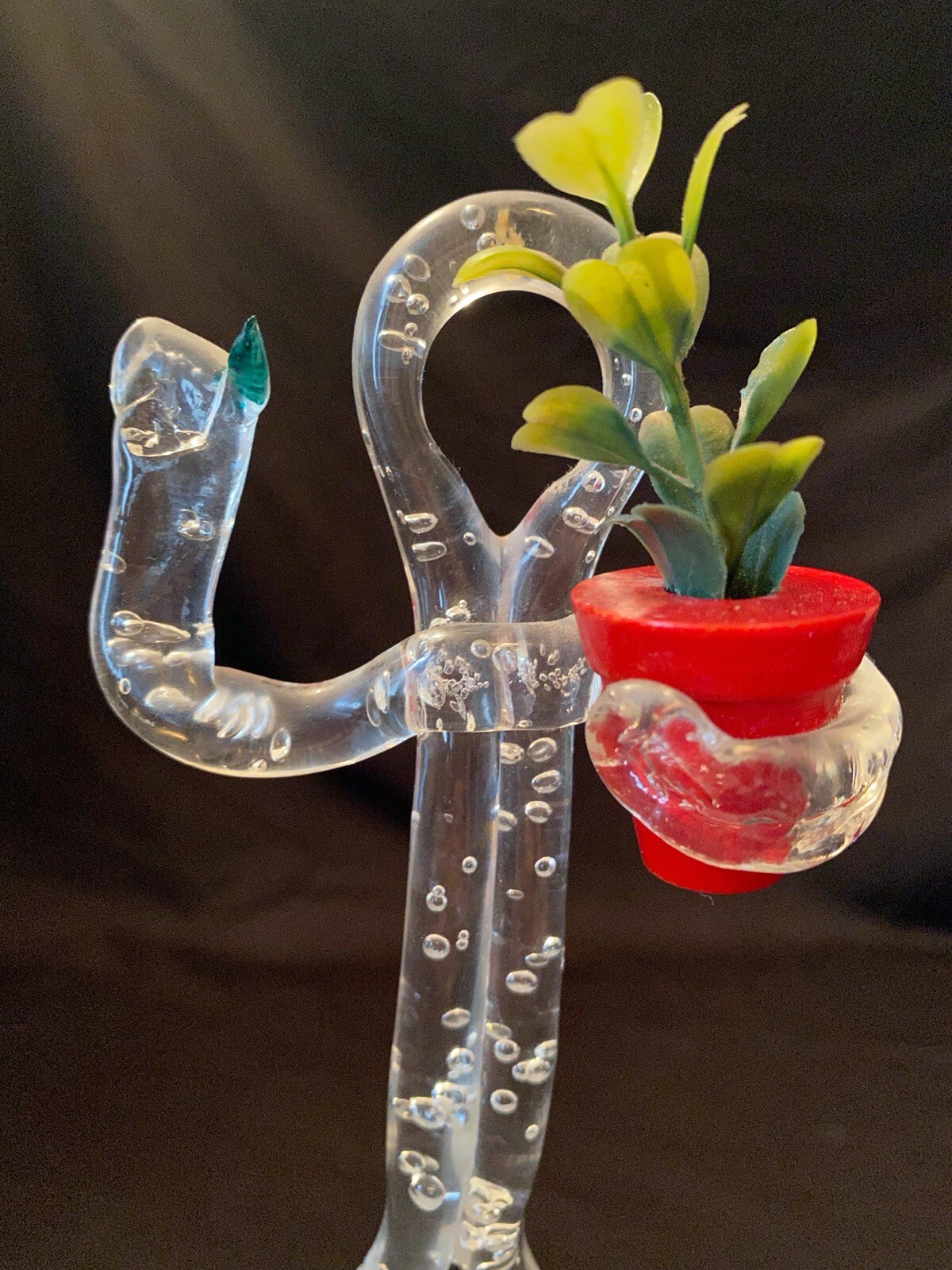 Vintage Creative Concepts Acrylic Stick Figure Green Thumb Gardener Figurine