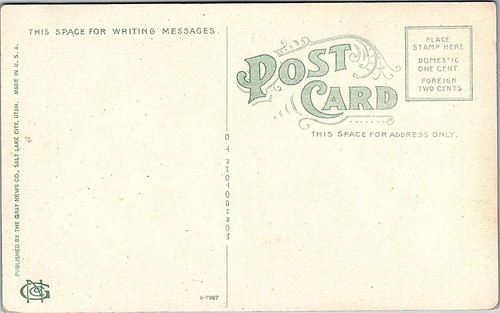 UT Unused 1910s Postcard Post Office Ogden Utah People Building View - Picture 2 of 2
