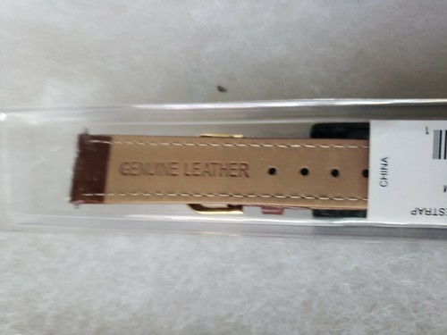 SIGNATURE COMFORT GENUINE LEATHER WATCH BAND NEW IN PKG BROWN 18MM W2009 - Picture 4 of 4