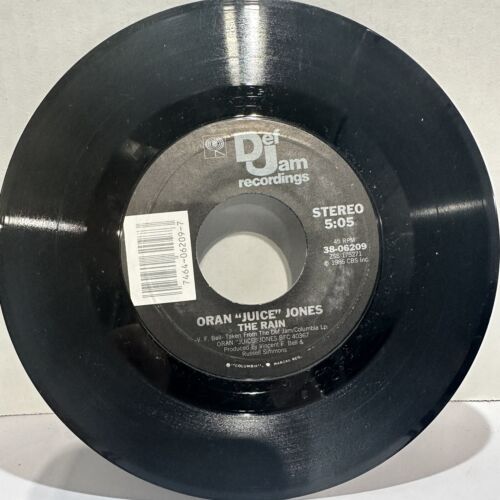 Oran "Juice" Jones – The Rain / Your Song - Def Jam 38-06209 45RPM 1986 - Picture 2 of 3