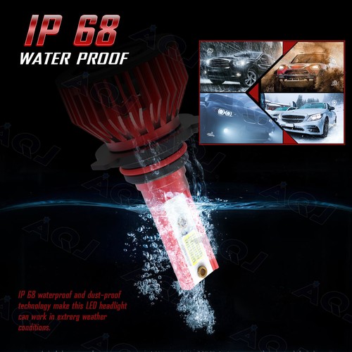 LED Headlight Bulbs Conversion Kit 9005 H11 High Low Beam Combo Set Bright White - Picture 5 of 17