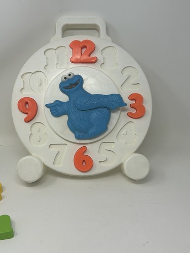 Vintage Cookie MONSTER 1982 Sesame STREET Clock Puzzle Time Child Guidance - Picture 9 of 17