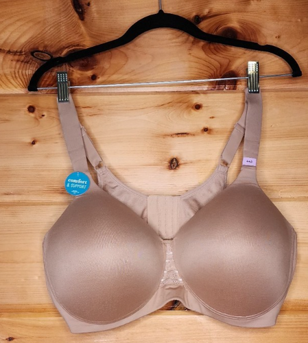 Vanity Fair Bra Wireless Wirefree Smooth Lightly Lined Beige 44D 71282 New - Picture 5 of 8
