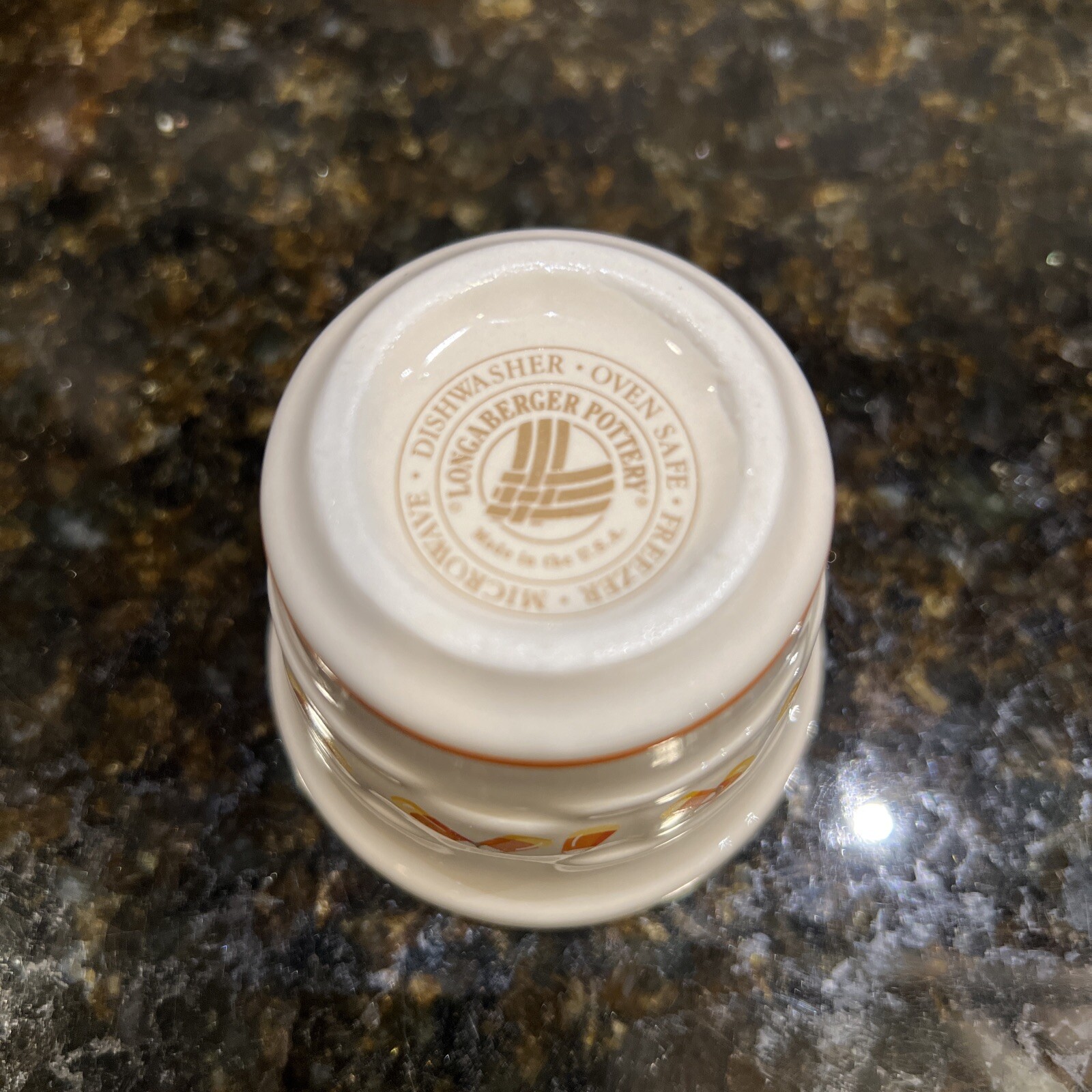 SET OF 2 LONGABERGER "CANDY CORN" VOTIVE CANDLEHOLDERS & ORANGE VILLAGE