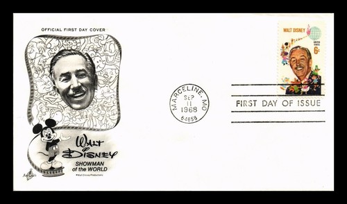 SELLOS DR JIM PORTADA DE ESTADOS UNIDOS WALT DISNEY PRIMER DÍA EMISIÓN SCOTT 1355 ARTE
