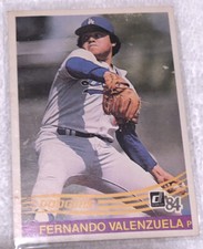 1984 Donruss Fernando Valenzuela  LA Dodgers Pitcher