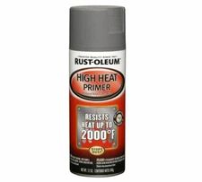 Rust-Oleum 249340 Automotive High Heat Primer Spray Paint, 12 oz, Gray