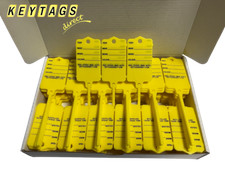 Car Key Tags with Locking Tail For Vehicle Identification - 10, 50,100 or 200