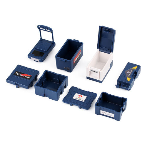 INJORA Mini Plastic Fishing Boxes Medical Chest Tool Cases for 1/10 RC Crawler - Picture 11 of 19