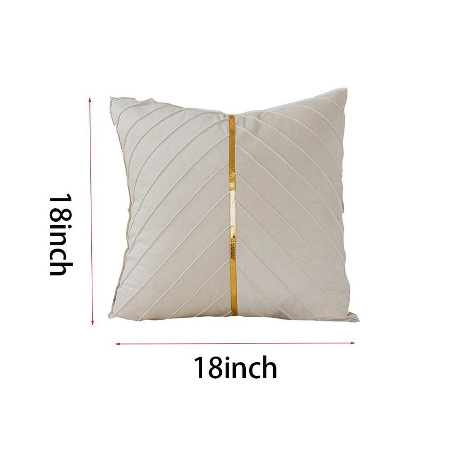 2 Pcs Velvet Gold Pillow Covers Velvet Throw Pillow Cover Living Room