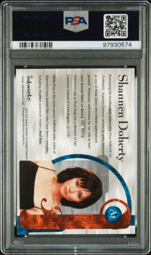 2000 INKWORKS CHARMED SHANNEN DOHERTY SEASON 1 RC ROOKIE AUTO AUTOGRAPH A1 PSA 7 - Picture 2 of 2