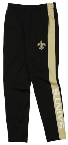 OuterStuff NFL Youth Boys Side Stripe Slim Fit Performance Pant, New Orleans Sai - Picture 4 of 7