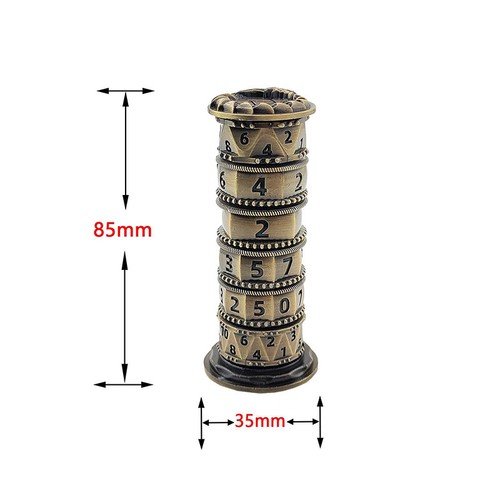 Metal Solid 7 In 1 Rotatable Dice Tower Bronze for Game Dungeons and Dragons - Picture 2 of 6