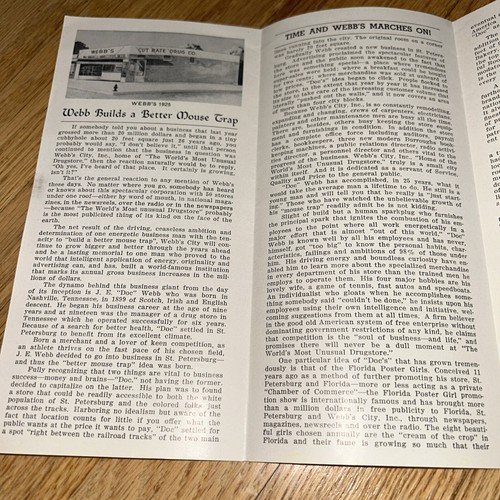 1951 WEBB'S - FACTS AND HISTORY, 50 Stores in One Brochure ST. PETERSBURG FL - Picture 3 of 4