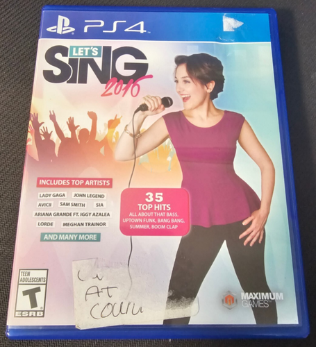 Sony Playstation 4 Lets Sing 2016 Videospiel CIB