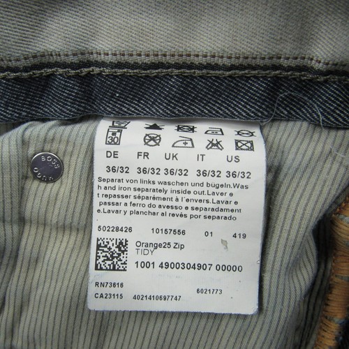 Hugo Boss Orange Jeans Mens 36x32 (Actual 34x31) Blue Regular Fit Denim Pants - Picture 9 of 21