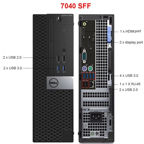 Dell Optiplex 7040 SFF Core i7-6700 3.4GHz 16GB RAM 512GB SSD Window 11 Pro - Picture 3 of 4
