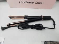ELLA BELLA Hair Straightener and Air Curler 2 in 1 Titanium Flat+Curling Iron