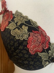 Allande France fine lingerie bra padded wired adjustable size 34c US