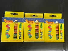 Jovi Plastilina Reusable and Non-Drying Modeling Clay; 3 Package Lot