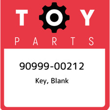 90999-00212 Toyota Key, blank 9099900212, New Genuine OEM Part