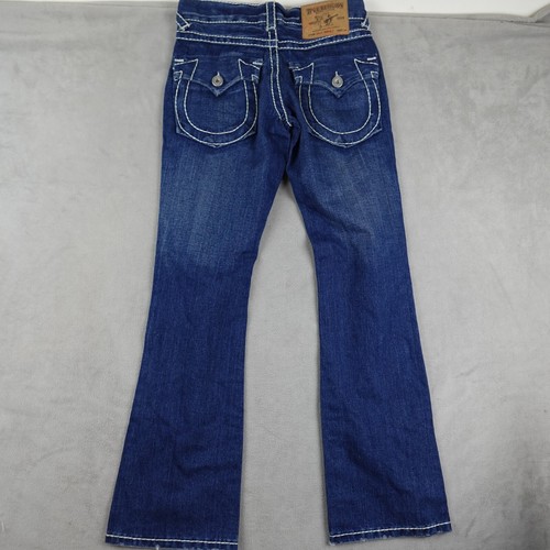 Jean femme True Religion 30 bleu moustaches bootcut Billy Super T - Photo 13/19