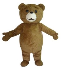 TED Bär Maskottchen Kostüm komplett Erwachsene Cosplay Karneval Riesenmaskottchen Teddy