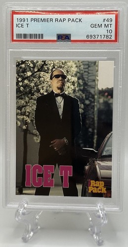 Ice T Ice-T 1991 Premier Cards The Rap Pack #49 PSA Gem Mint 10! - Picture 3 of 4