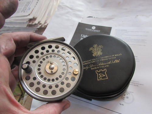 excelente carrete de pesca con mosca trucha princesa alnwick resistente ligeramente usado + estuche, etc. - Imagen 23 de 23