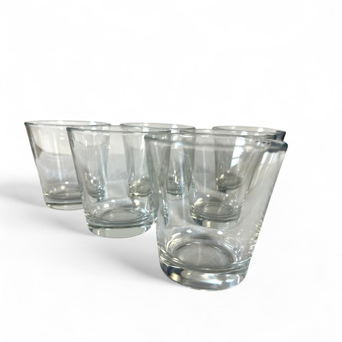 MCM Clear Flair Whiskey Glasses In Libbey Style - Picture 2 of 9