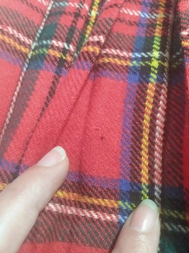 laird porch of Scotland wool pleated skirt plaid bagpipe youth size 14 - Picture 8 of 8