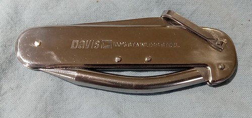 DAVIS 100% EDELSTAHL MARLIN SPIKE BOOT RIGGERS KLAPPTASCHENMESSER