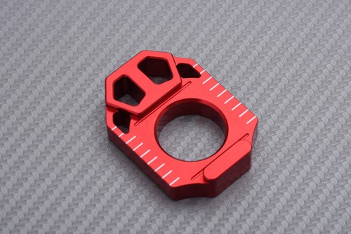 ZETA ZE93-5113 Pair of Alu Chain Adjusters Red KAWASAKI KX 125 / 250 2003 - 2008 - Picture 2 of 3