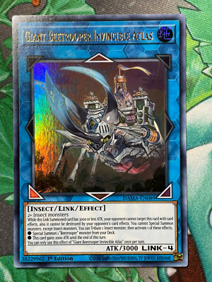 Yu-Gi-Oh! DAMA-EN089 Giant Beetrooper Invincible Atlas 1st Edition | eBay Yu-Gi-Oh! DAMA-EN089 Giant Beetrooper Invincible Atlas 1st Edition | eBay
