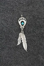 Turquoise & Sterling Silver Pendant - Annie Spencer