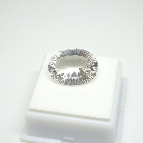 15.60ct White Quartz Oval - 20x15mm - Concave Cut - White Quartz Loose Gemstone - Picture 8 of 12