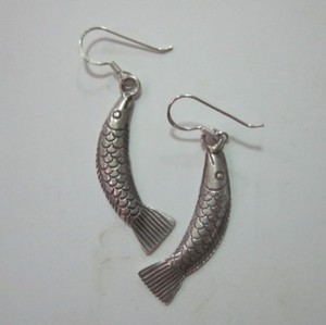 925 Fine Silver Earrings Thailand Jewelry Accessories Jumping Salmon Image Is Loading 925 Fine Silver Earrings Thailand Jewelry Accessories Jumping