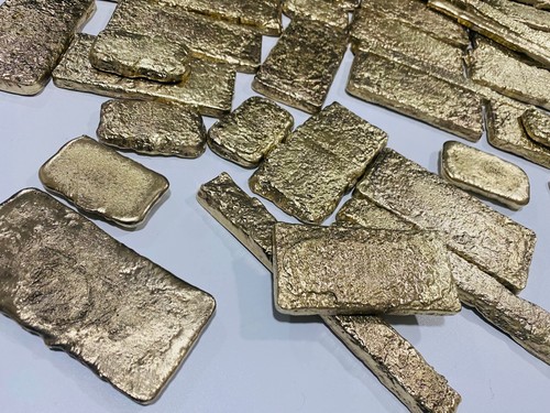 300 Grams Scrap Gold Bar For Gold Recovery Melted Different Computer Coins Pins - Picture 8 of 12