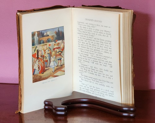 VERY RARE 1911 ALICE IN WONDERLAND, MACMILLAN COLOR EDITION IN FULL YAPP LEATHER - Picture 15 of 24