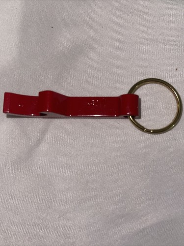 Llavero vintage de metal Amstel rojo claro abridor de botellas anuncio de cerveza - Imagen 7 de 10