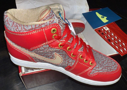AIR JORDAN Retro 1 LEVIS NIKE 501 DENIM Elephant Print US11 SHOES ONLY New - Picture 4 of 5