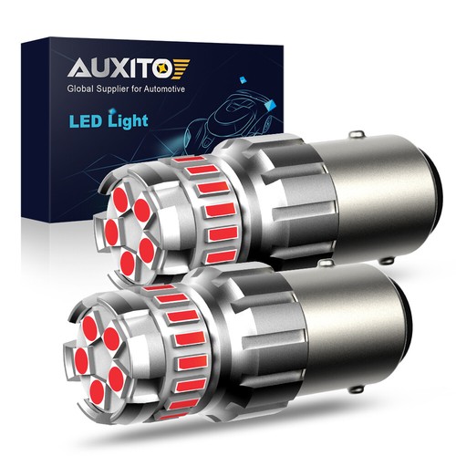 AUXITO 1156 7506 LED Safety Brake Stop Tail Parking Light Bulbs Bright Red 2PCS