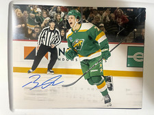 Minnesota Wild Brock Faber Signed Autographed 11x14 Photo COA Minnesota Wild Brock Faber Signed Autographed 11x14 Photo COA