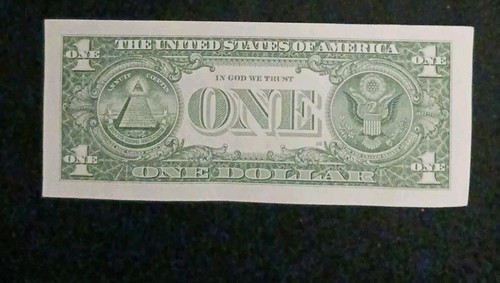 $1 Dollar Bill Fancy Serial Number Birthday Note August 02, 1997. A19970802A - Picture 3 of 3